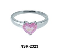 Heart CZ Silver Rings NSR-2323