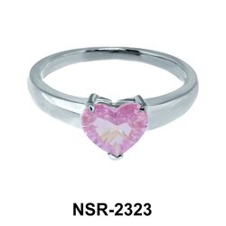 Heart CZ Silver Rings NSR-2323