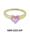 Heart CZ Silver Rings NSR-2323