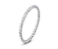 Silver Ring Plain Spiral NSR-420