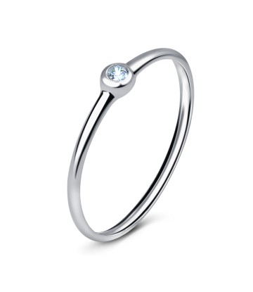 Rhodium Plated CZ Silver Rings NSR-533-RP