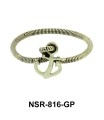 Silver Ring Twisted Anchor NSR-816