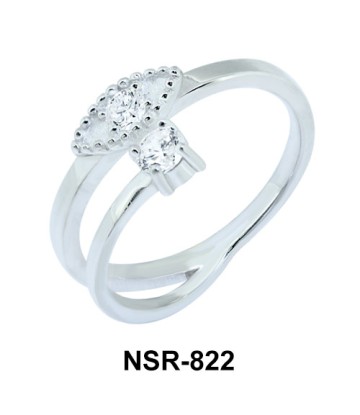 Double CZ  Design Ring NSR-822