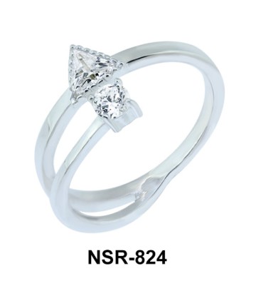 Beautiful CZ Design Ring NSR-824