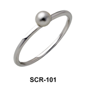 Pearl Silver Rings SCR-101 