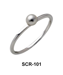 Pearl Silver Rings SCR-101 