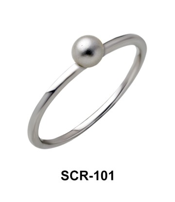 Pearl Silver Rings SCR-101 