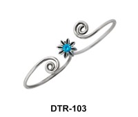 Flower Silver Toe Ring DTR-103