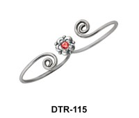 Floral Silver Toe Ring DTR-115