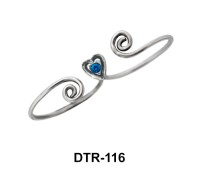 Heart Silver Toe Ring DTR-116