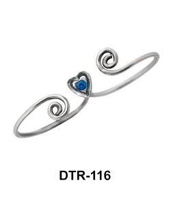 Heart Silver Toe Ring DTR-116