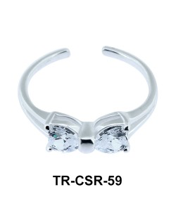 Toe Ring Bow Shaped TR-CSR-59