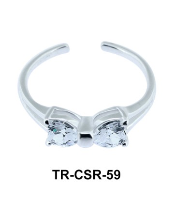 Toe Ring Bow Shaped TR-CSR-59