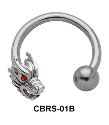 Dragon Nipple Circular Barbell CBRS-01B-L