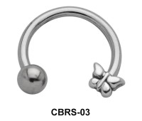 Butterfly Nipple Piercing Circular Barbells CBRS-03