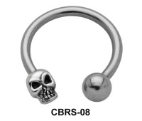 Skull Nipple Circular Barbell CBRS-08