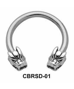 Elegant Dragon Nipple Circular Barbell CBRSD-01