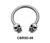Head Skull Nipple Circular Barbell CBRSD-08
