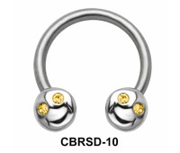 Smile Face Nipple Circular Barbell CBRSD-10
