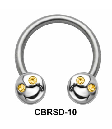 Smile Face Nipple Circular Barbell CBRSD-10