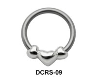 Triple Heart Nipple Piercing Closure Ring DCRS-09