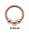 Triple Heart Nipple Piercing Closure Ring DCRS-09
