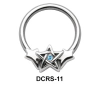 Star Nipple Piercing Closure Ring DCRS-11