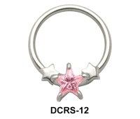 Stars Nipple Piercing Closure Ring DCRS-12