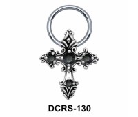 Designer Cross Nipple Piercing Closure Ring DCRS-130