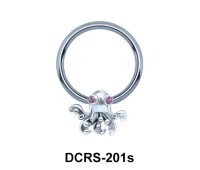 Octopus Shaped Face Piercing Closure Ring DCRS-201s