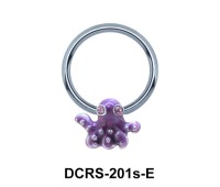 Octopus Shaped Face Piercing Closure Ring DCRS-20s-E