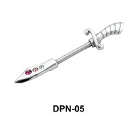 Dagger Shaped Double Nipple Piercing DPN-05