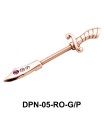 Dagger Shaped Double Nipple Piercing DPN-05