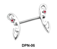 Broken Wings Double Nipple Piercing DPN-06