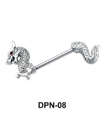 Dragon Shaped Double Nipple Piercing DPN-08