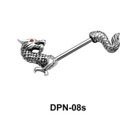 Dragon face Double Nipple Piercing DPN-08s