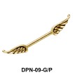 Wings Shaped Double Nipple Piercing DPN-09