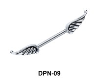 Wings Shaped Double Nipple Piercing DPN-09