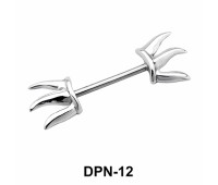 Sunrays Shaped Double Nipple Piercing DPN-12