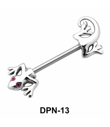 Lizard Double Nipple Piercing DPN-13