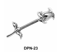 Rose Shaped Double Nipple Piercing DPN-23
