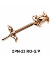 Rose Shaped Double Nipple Piercing DPN-23