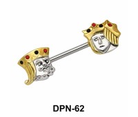 King & Joker Double Nipple Piercing DPN-62