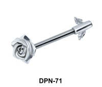 Rose Shaped Double Nipple Piercing DPN-71