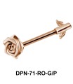 Rose Shaped Double Nipple Piercing DPN-71