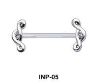 Appealing Spiral Invisible Nipple Piercing INP-05