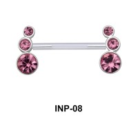 Shiny Stone Invisible Nipple Piercing INP-08