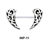 Canine Shaped Invisible Nipple Piercing INP-11