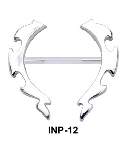 Awesome Flame Invisible Nipple Piercing INP-12