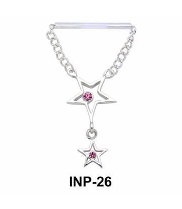 Dangling Pretty Star Invisible Nipple Piercing INP-26